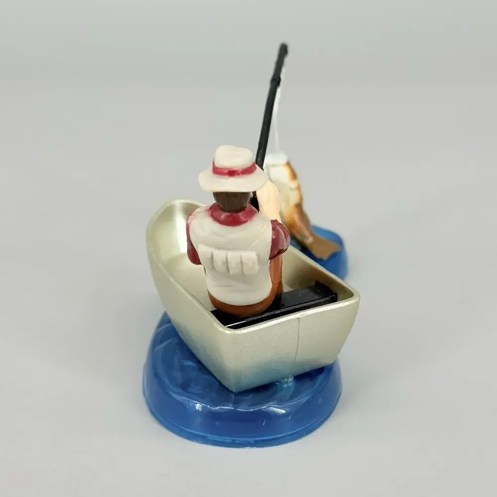 DecoPac Vintage 2002 Cake Topper Fisherman Magnetic Fish 2.75